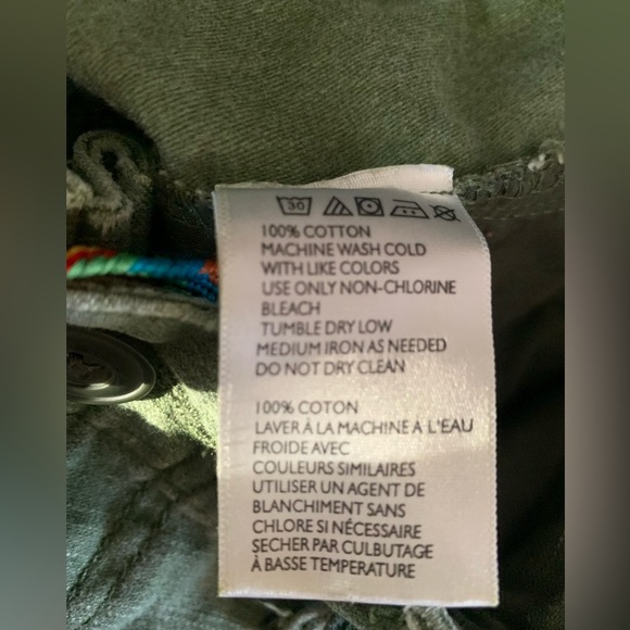 Koto Slim Fit Green Army Cargo Pants, military - Picture 12 of 15